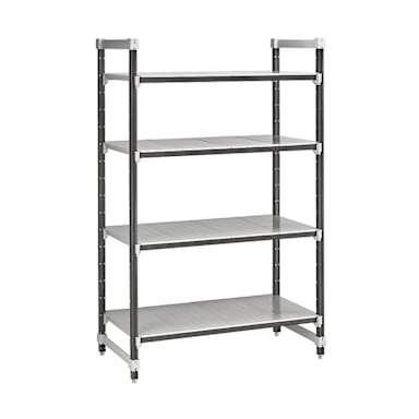 Cambro EXU184884S4480 Elements 4 Tier 18 x 48 x 84 Shelving Unit