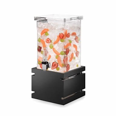 Rosseto LD122 Black 1 Gallon Beverage Dispenser