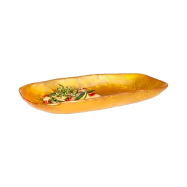 Steelite KMK2016TGP Wave Tangerine Pearl 19.5 x 10" Bowl