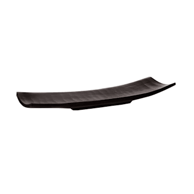 Steelite KMK2108ES Espresso 15 x 4.5" Curved Footed Tray