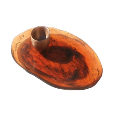 Steelite KMK2717TOR Wave Tortoise 24 x 14" Wide Oval Platter