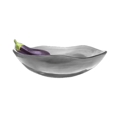 Steelite KMK2718GICE Wave Grey Ice 3.5 qt. Round Bowl