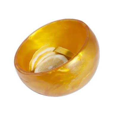 Steelite KMK1024TGP Tangerine Pearl 16 ounce Slant Bowl - 2 / CS