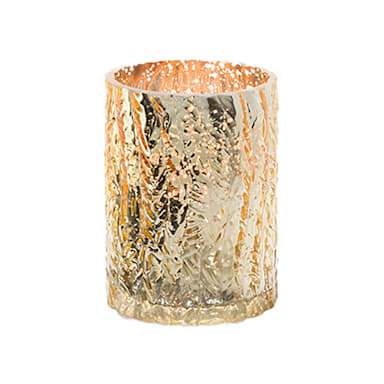 Hollowick 5122 Rustic Mercury Textured 3" x 4"H Glass Lamp