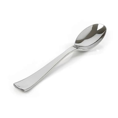 Fineline Setting 708 Silver 10" Plastic Serving Spoon