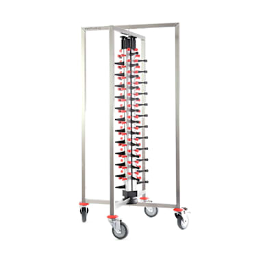 Plate-Mate PM48-155 48 Plate Capacity Mobile Plate Rack