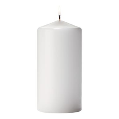 Darling Foodservice White 3" x 6"H Pillar Candle