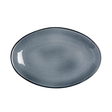 Zaba A940P236 Valora Gray 10 x 7.5" Coupe Platter
