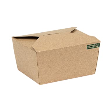Inno-Pak 196151743 Innobox Edge Kraft 22 oz Takeout Carton