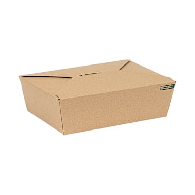 Inno-Pak 194475091 Innobox Edge Kraft 56 oz Takeout Carton