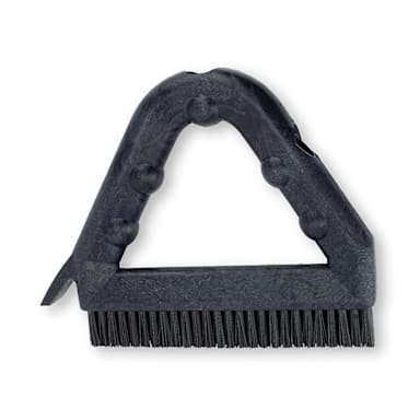 Carlisle 41323EC03 Black 9" Tile & Grout Brush w/ Poly Bristles