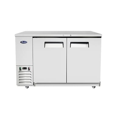 Atosa MBB59GR Solid Door 2-Section 57.8"W Back Bar Cooler