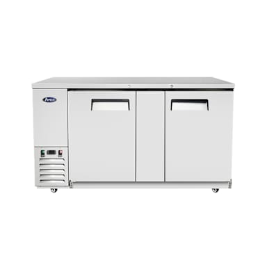 Atosa MBB69GR Solid Door 2-Section 68"W Back Bar Cooler