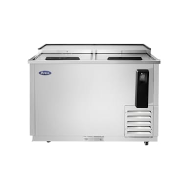 Atosa MBC50GR S/S 49.4"W Bottle Cooler with 2 Sliding Lids