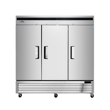 Atosa MBF8508GR S/S 3-Section Reach-In Refrigerator