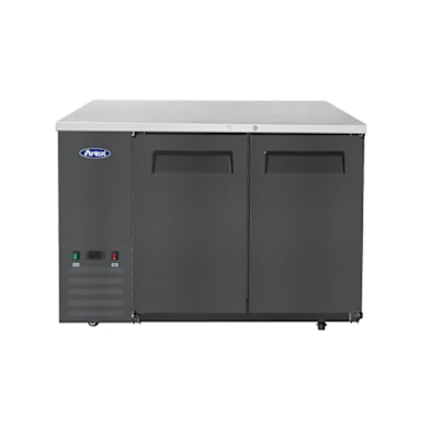 Atosa SBB48GRAUS2 Black 48"W Shallow Depth Back Bar Cooler