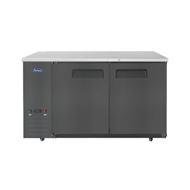 Atosa SBB59GRAUS2 Black 57.75"W Shallow Depth Back Bar Cooler