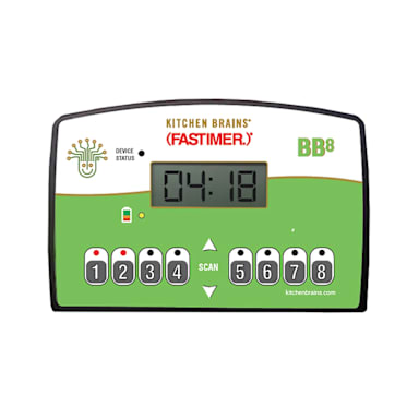 Kitchen Brains® BB8 Count Up/Dn 8 Button Programmable Timer