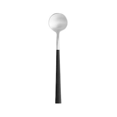 Costa Nova C20300-BLK Mito Black Cable 6.5" Dessert Spoon - Dozen