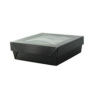 PackNWood 210KRAYBAK155 Black Bakeable 6.1"Sq Kray Box
