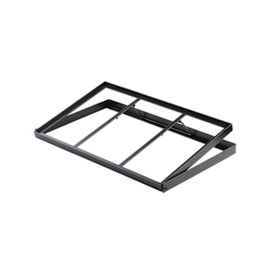 TableCraft 11448 Black Powder Coat 22 x 13.5 x 4.5" Crate Stand