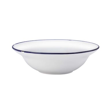 1880 Hospitality L2105008740 Luzerne Tin Tin White/Blue 8.75 in. Bowl - 12/CS