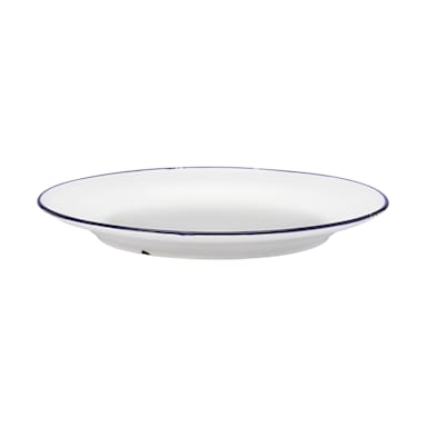 1880 Hospitality L2105008133 Luzerne Tin Tin White/Blue 8.25 in. Plate - 24/CS