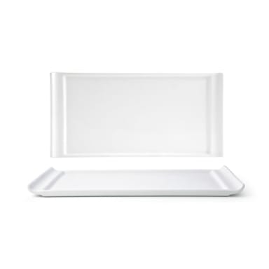 FOH DDP017WHP22 Nouvelle Large 13 x 6-1/2" Flat Platter - 6 / CS