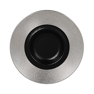 RAK Porcelain MFEVGD26SB Silver Metalfusion 10.25 in. Plate - 6 / CS