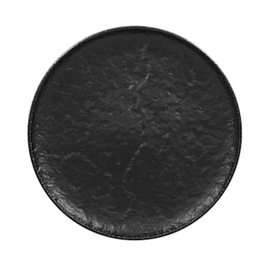 RAK Porcelain RKRP30 Epic Roks 11-13/16 in. Black Flat Plate - 6 / CS