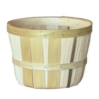 Darling Foodservice Natural Wood 8.5 x 6" Basket w/o Handle