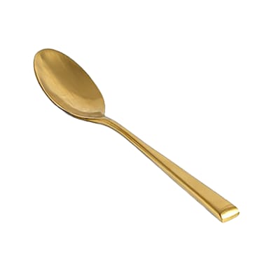 FOH FTS006GOS23 Parker Matte Brass 7" Teaspoon - Dozen