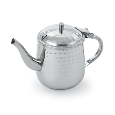 Vollrath T4710HH Hammered S/S 10 ounce Gooseneck Server with Cover