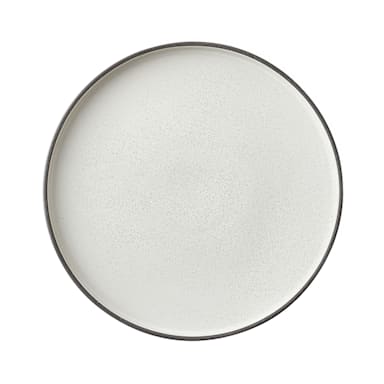1880 Hospitality MO2701027DW Moira White 10.75" Stoneware Plate - 12/CS