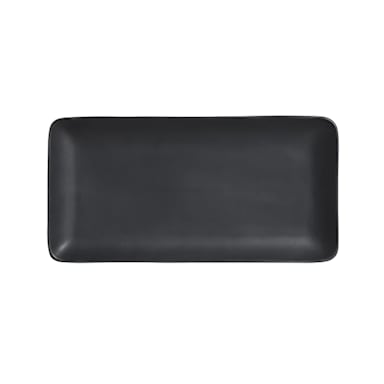 Zaba A901P215 Calenna Matte Black 12 x 6-1/4 Rect. Platter
