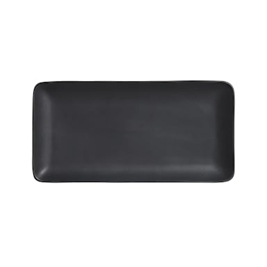 Anfora A901P058 Sedona Matte Black 11-3/8 x 5 Rect. Platter