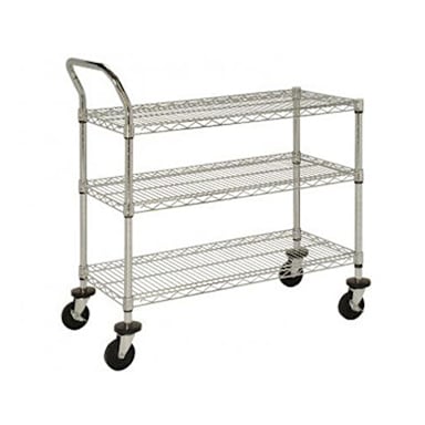Darling Foodservice 24 x 36 x 37" 3-Wire Shelf Utility Cart