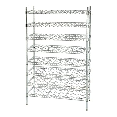 Darling Foodservice Chromate 14 x 36 x 54" Wine Shelving Kit