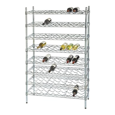 Darling Foodservice Chromate 14 x 48 x 63" Wine Shelving Kit