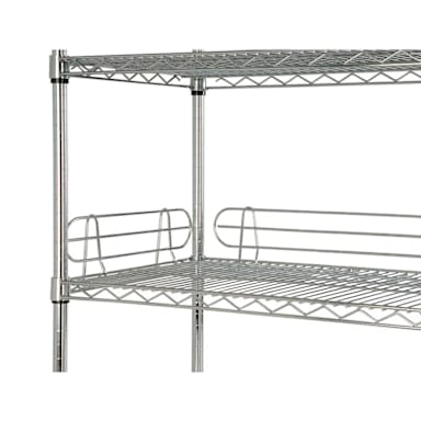 Darling Foodservice Chromate Finish 36" x 4" Shelf Ledge