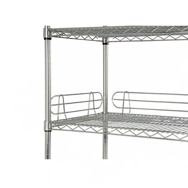 Darling Foodservice Chromate Finish 48" x 4" Shelf Ledge