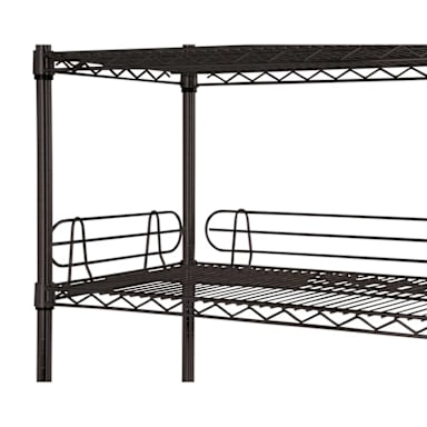 Darling Foodservice Black Epoxy 60" x 4" Shelf Ledge