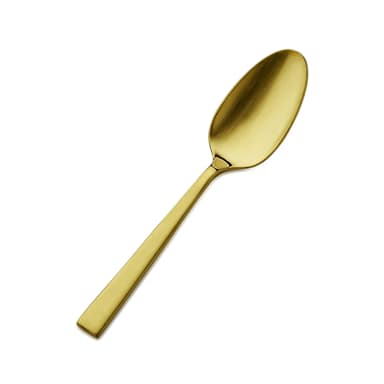 Bon Chef S3716GM Roman Matte Gold 18/10 4.5 in Demitasse Spoon - Dozen