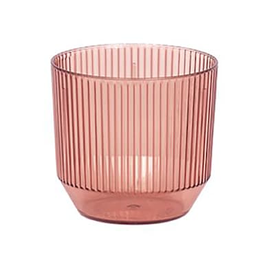 FOH ADO012PIT23 Gatsby Rose Plastic 10 ounce Rocks Glass