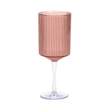 FOH AWI008PIT23 Gatsby Rose Plastic 12 ounce Wine Glass