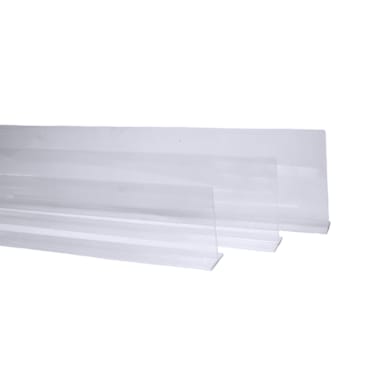 Clartec MT36C Clear 3" x 6" T-Shape Divider