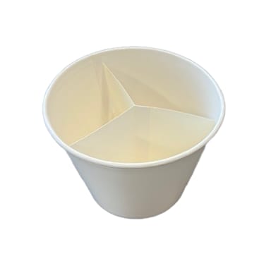 Inno-Pak 261311183 White Plain 3 Way Bucket Divider