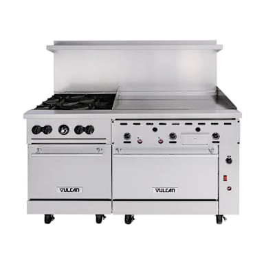 Vulcan 60SS-4B36G S/S 4-Burner Natural Gas 60" Range