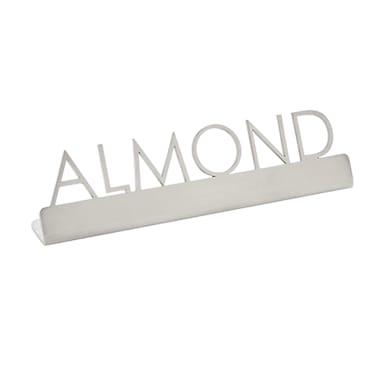 American Metalcraft SSA5 Silver S/S ALMOND 5 x .75 x 1.25 Table Sign