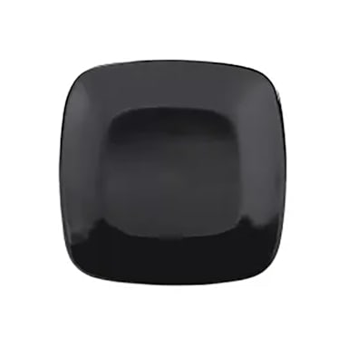 Elite Global Solutions D7SQR-B Radius Black 6" Square Plate
